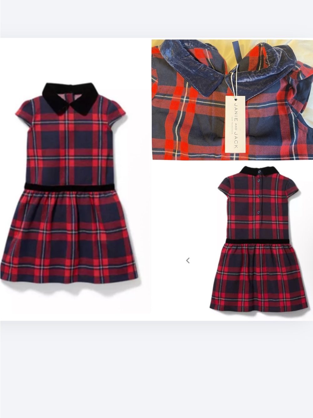Janie and Jack Plaid Jacquard Dress.